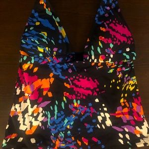 Perry Ellis “painted” Tankini Top